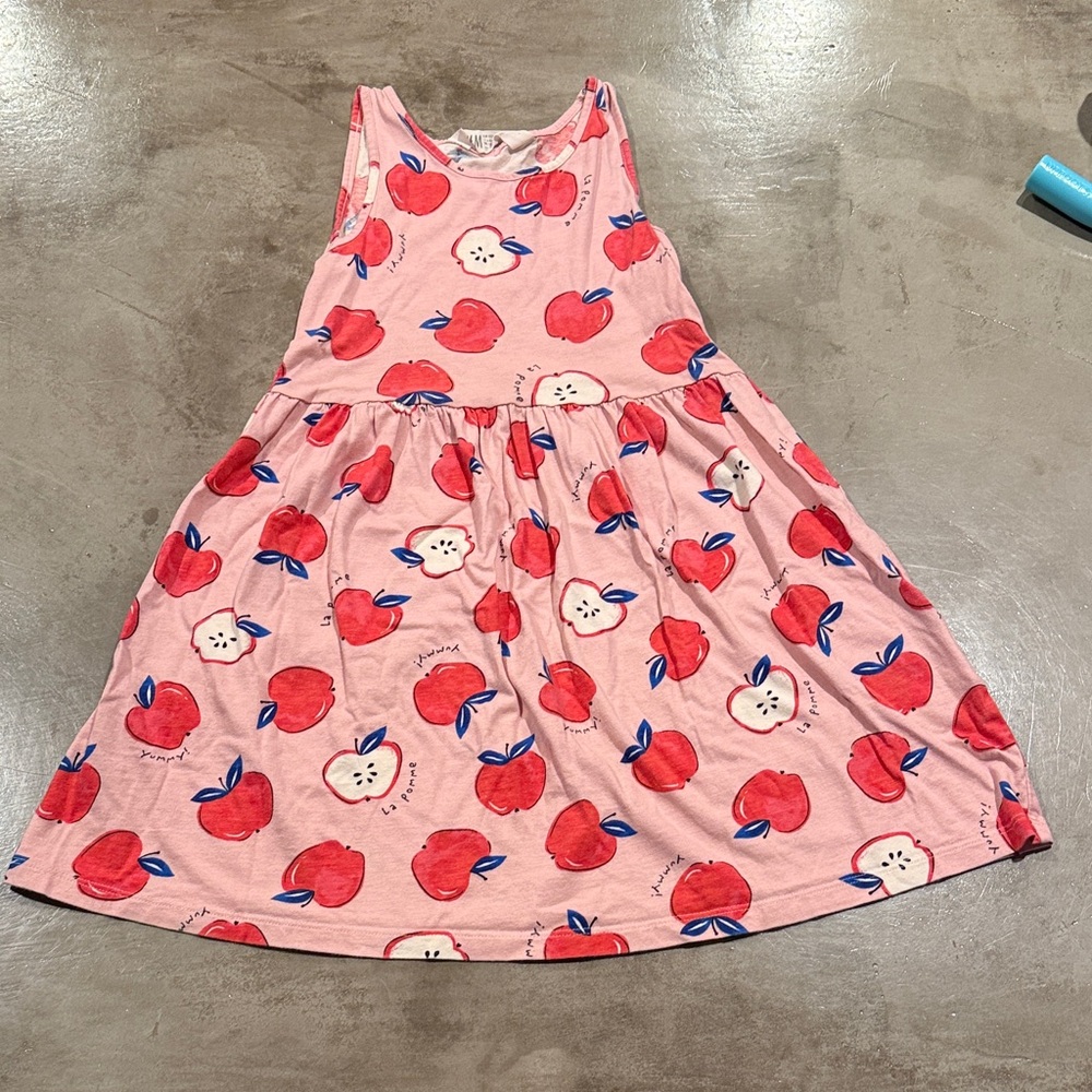 H&M Pink Apple Print Kids Casual Dress